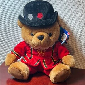 Charming Royal Guard Teddy Bear with Black Hat